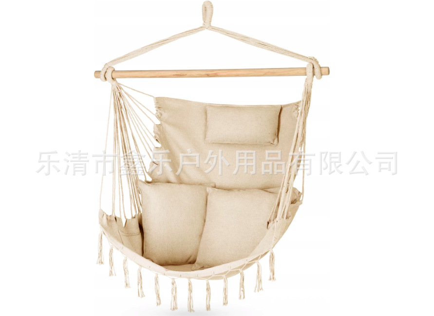 white hanging chair