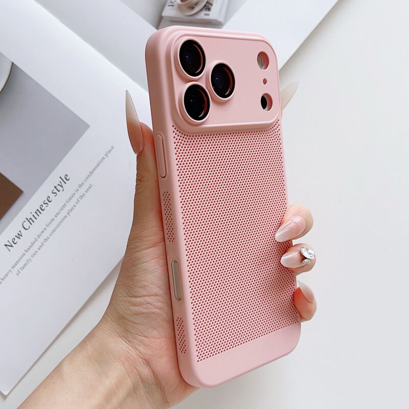 夏季散热适用iPhone17手机壳镜头膜全包苹果16透气网孔新款保护套|undefined