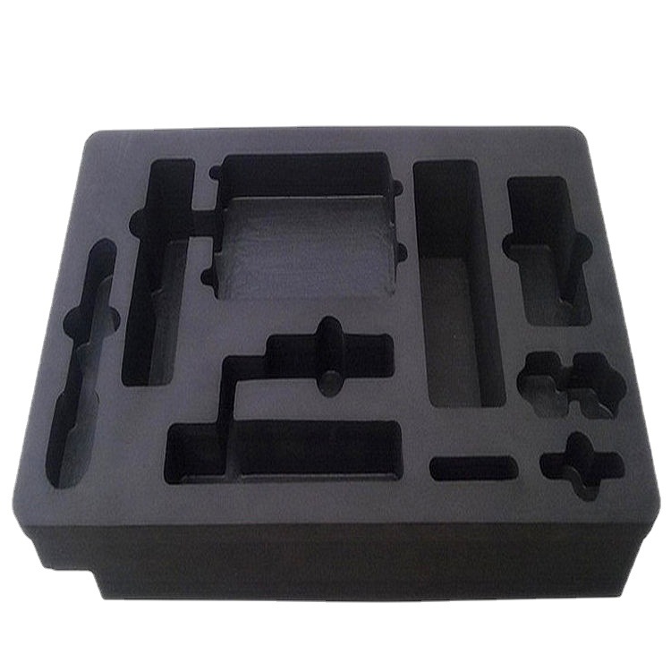 批发无人机快递保护黑色EVA包装盒内衬 高密度缓冲抗震工具海绵箱