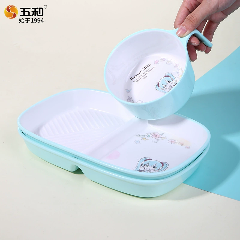 Children's tableware for feeding, cartoon dinner plate