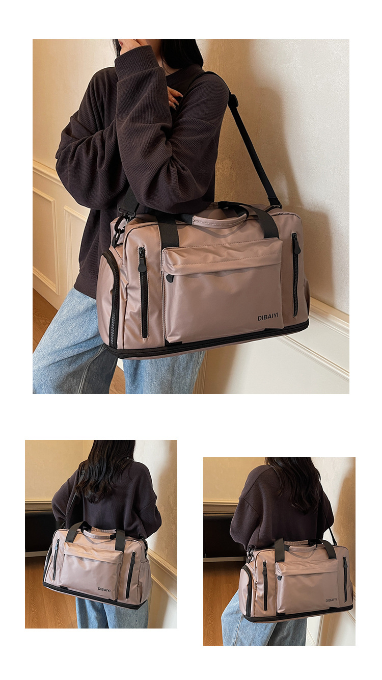 Großvolumige Kurztransport-Reisetasche, tragbar, Geschäftsreise, Tourismus, Bordgepäck, erweiterbar, Reisetasche, wasserdicht, dual-use nass und trocken, Fitness, 20