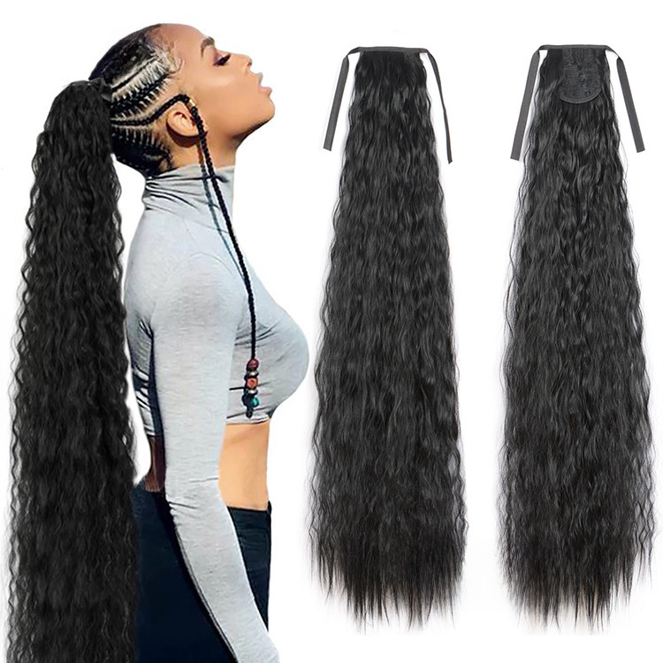 Corn hot ponytail 85cm long tie wig ponytail ponytail wholesale…