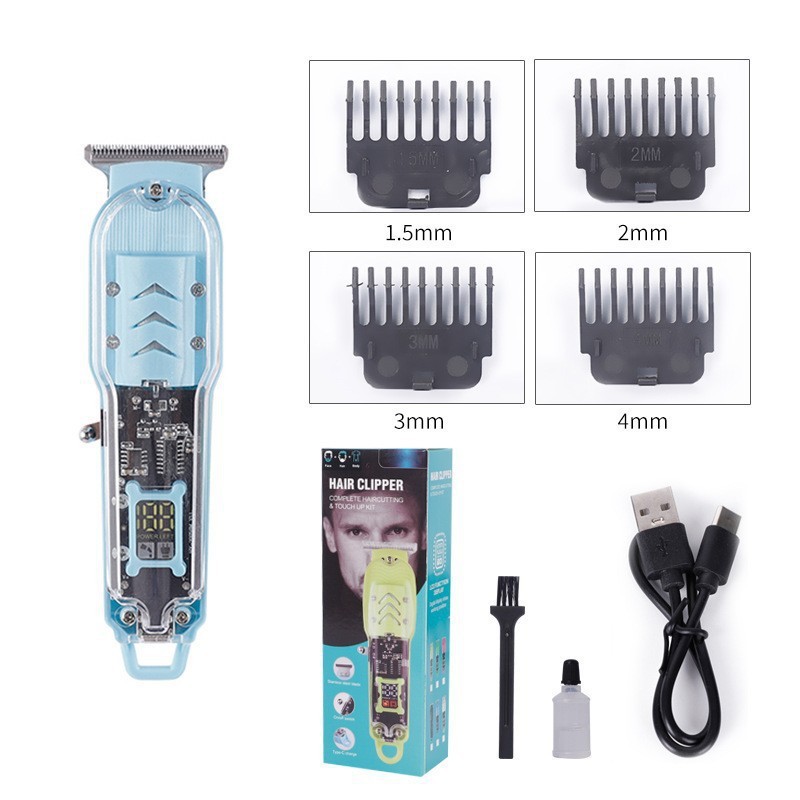 Transfronterizo T9 cortador de pelo eléctrico empujador cabeza de afeitar artefacto cabeza de aceite esculpida barbería cuchilla de afeitar eléctrica empujador al por mayor