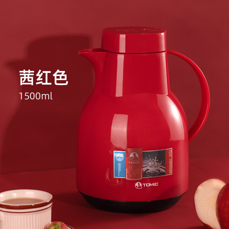 TOMIC/Temeike Thermos Bottle Glass Liner Thermos European Style Simpleulation Pot Household Pot One Piece Dery