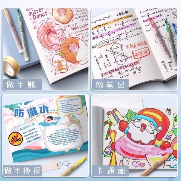 Fluorescence capacious marker for students