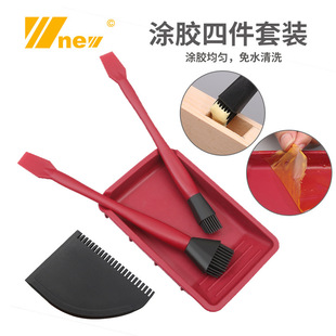 Silicone Brush Brush Soft Brush Woodworking Brush Latex Brush Solid Wood Brush White Brush Factory Outlet