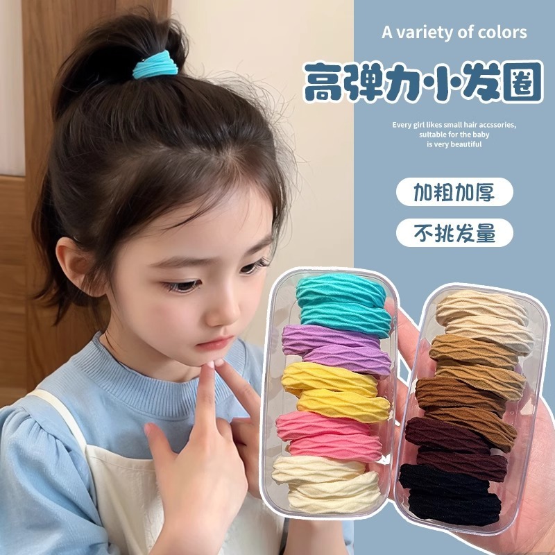 高级感大肠发圈发绳高马尾不伤发橡皮筋高弹力头绳女发饰儿童头饰|undefined