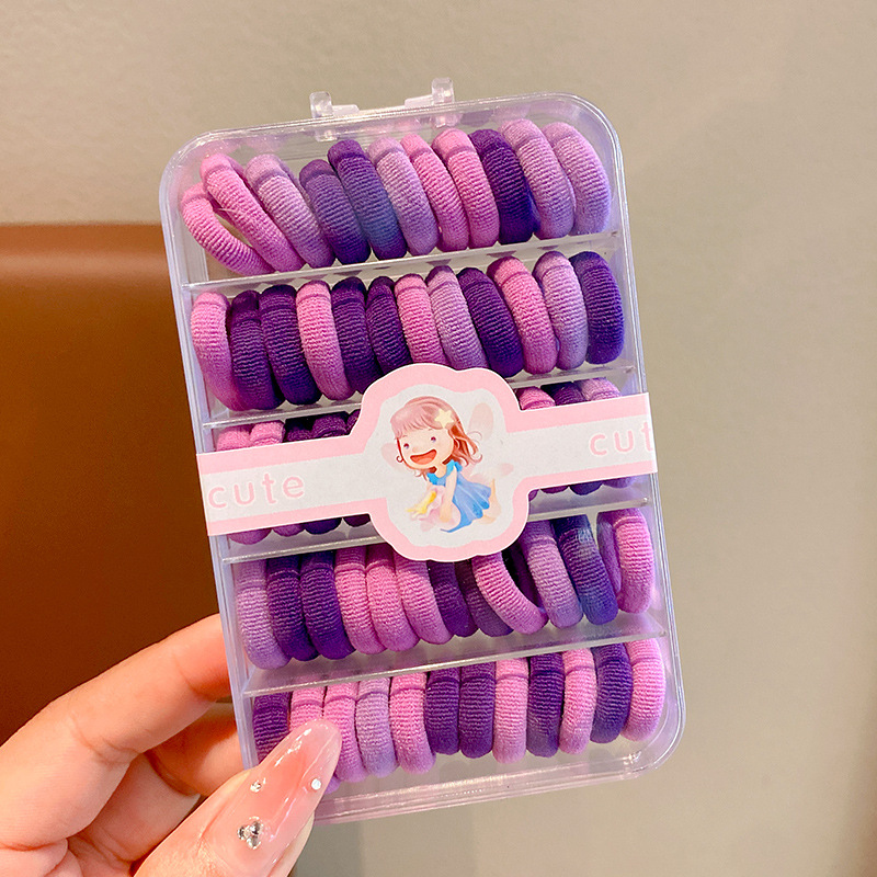 Banda de goma para niños bebé durable banda de pelo lindo lazo anillo de toalla de pelo no hace daño cuerda de pelo elástica buena cuerda de la cabeza