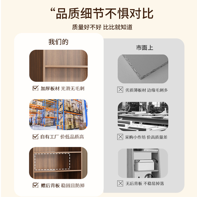 跨境简易书架落地置物架靠墙客厅置物柜家用储物柜收纳柜子展示柜|undefined