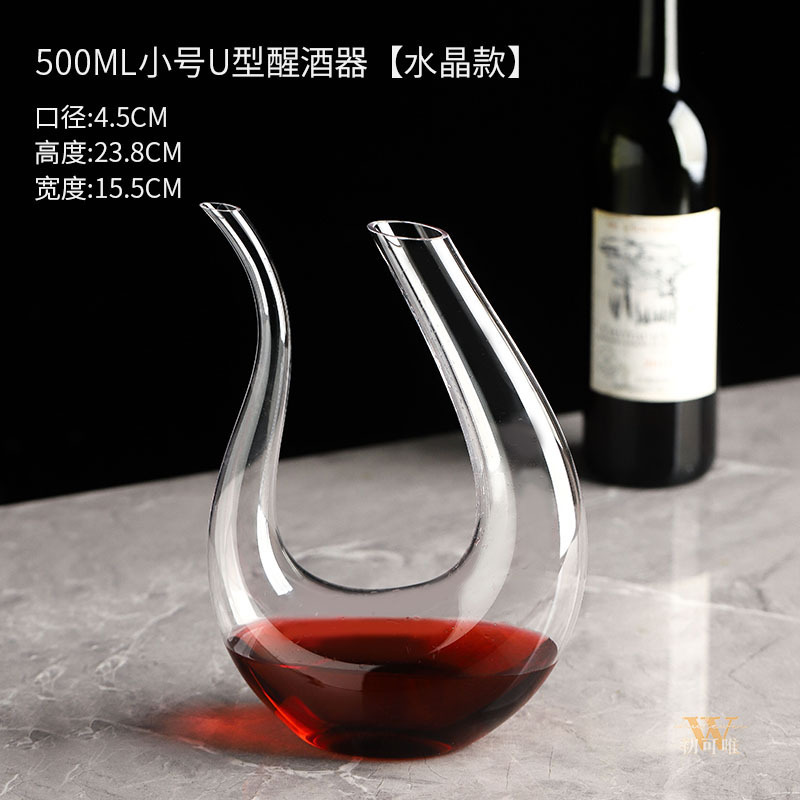 vidrio de cristal grueso vino tinto casa ligera de lujo de alto grado vino dispensador de vino extranjero vino dispensador de vino jar