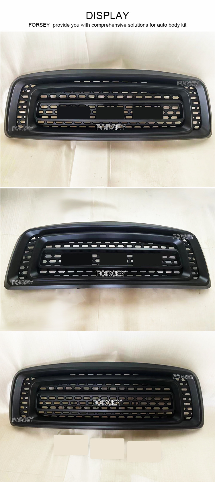 Suitable for 09-12 Dodge Ram 1500 modification and upgrade of front grille and front bumper