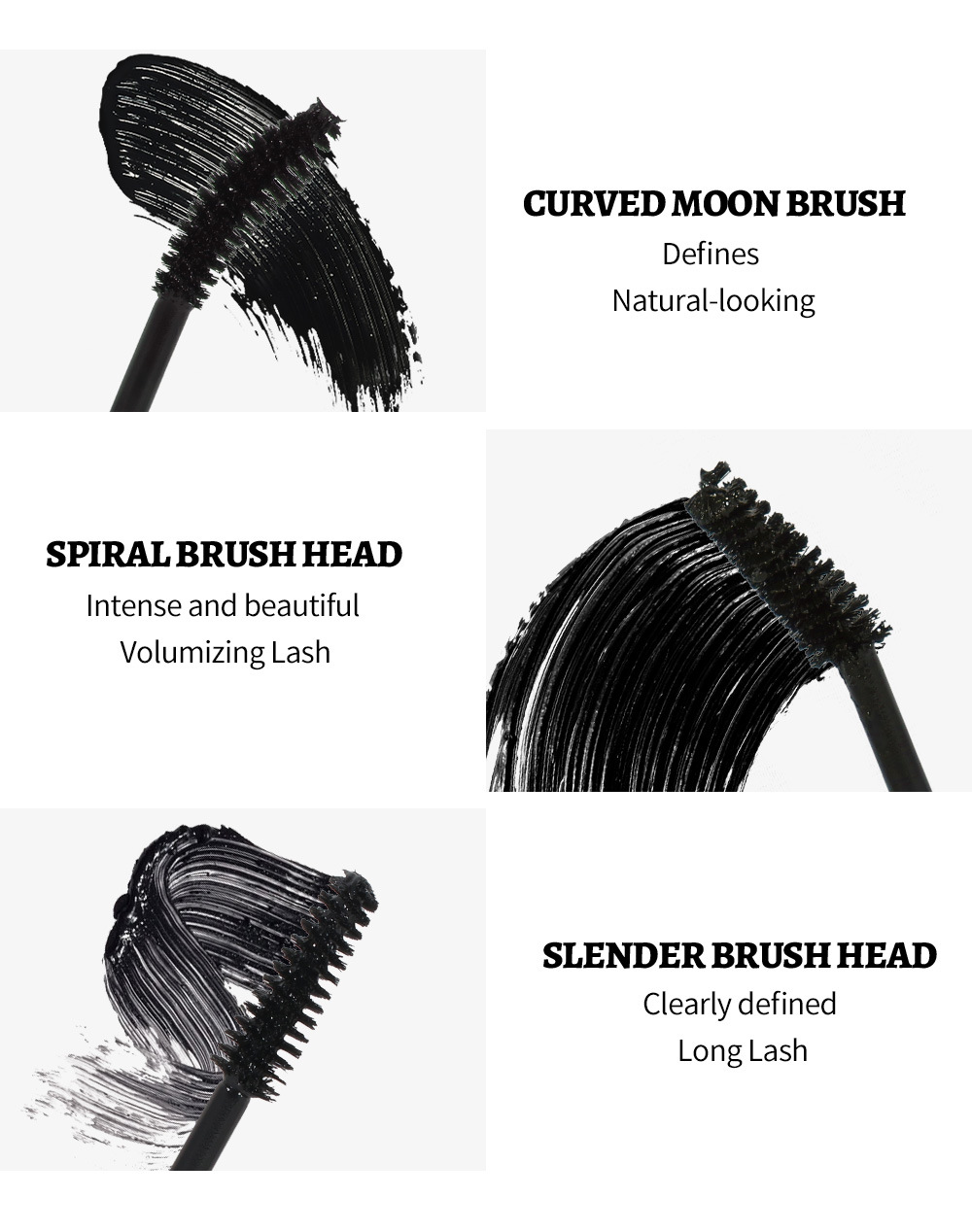 Cross-border makeup, thick and natural, curling mascara, waterproof, sweat-proof, non-smudge, long-lasting eyelash base cream, slender and long undefined