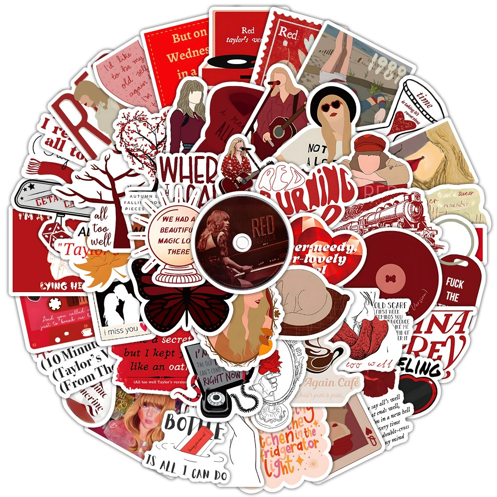 400 новых моделей Taylor Mold Sticker Popular Singer Creative and Fun DIY handbook post mobile phone decoration small sticker paintings