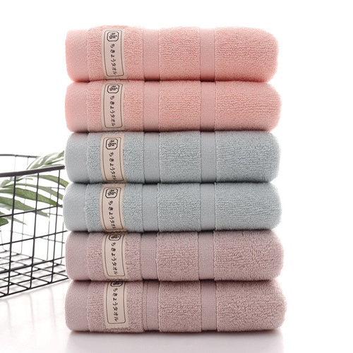 Factory wholesale thick pure cotton towel gift water-absorbing towel 100% cotton home soft no shedding face towel handkerchief
