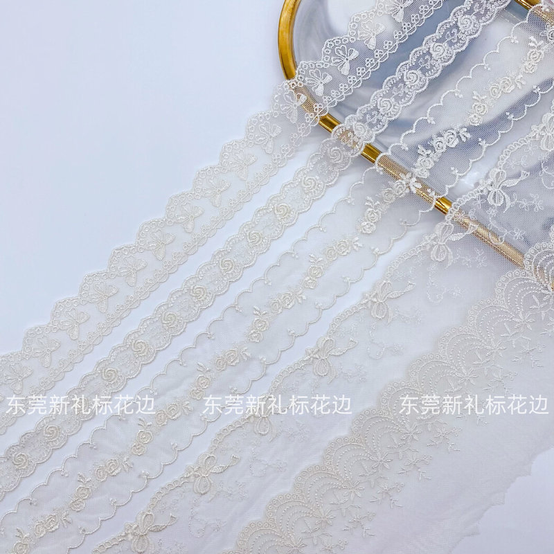 Water-Soluble Embroider Lace Wedding Dress Lace Handmade DIY Curtain Lolita Mesh Cut Out Lace Accessories Water-Soluble Embroider Lace Wedding Dress Lace Handmade DIY Curtain Lolita Mesh Cut Out Lace Accessories