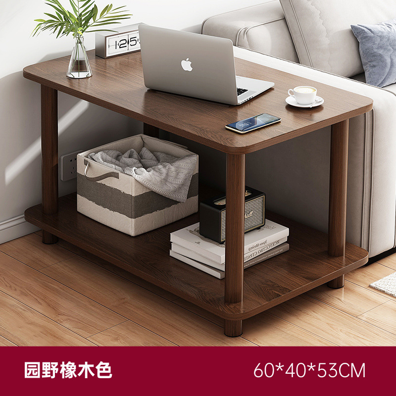 Doble capa sofá lateral varios luz sala de estar de lujo Casa balcón pequeña mesa cuadrada pequeño apartamento dormitorio italiano estante de almacenamiento de noche