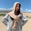 Knitted autumn cloak, ethnic vest with hood, Korean style