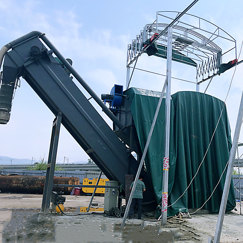 山东水泥粉煤灰集装箱卸灰机码头集装箱中转水泥输灰机厂家