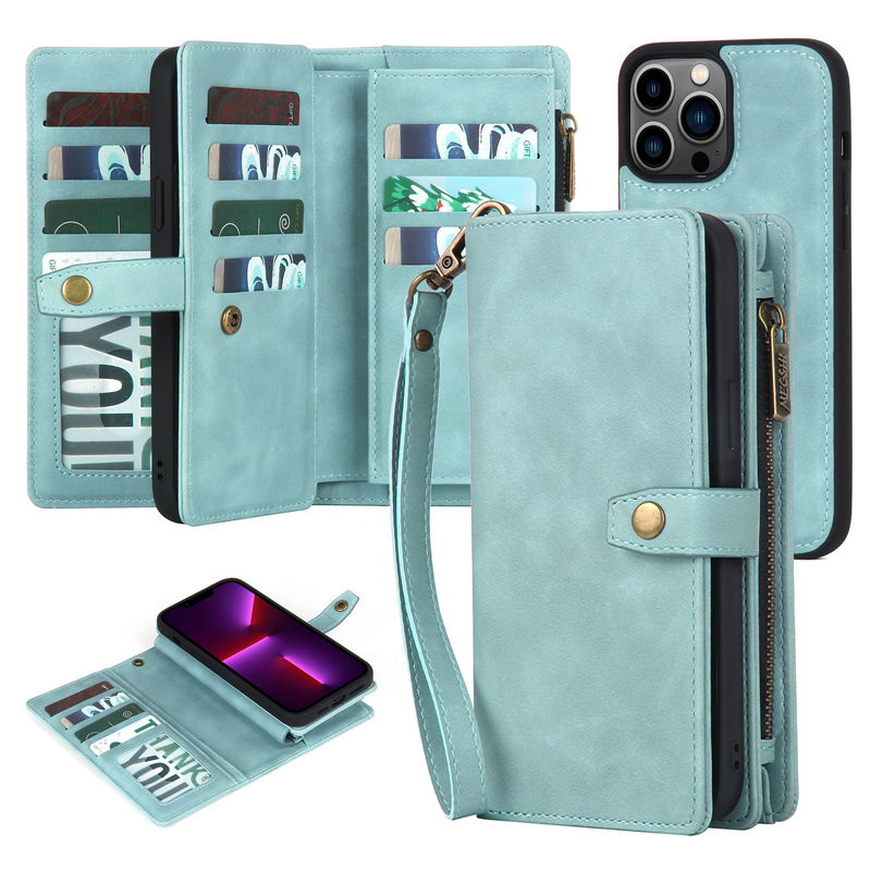 For iPhone15 Mobile Phone Case Multi-functional Mobile Phone Leather Case Apple 14 Wallet Mobile Phone Case IP16 Flip Leather Case For iPhone15 Mobile Phone Case Multi-functional Mobile Phone Leather Case Apple 14 Wallet Mobile Phone Case IP16 Flip Leather Case