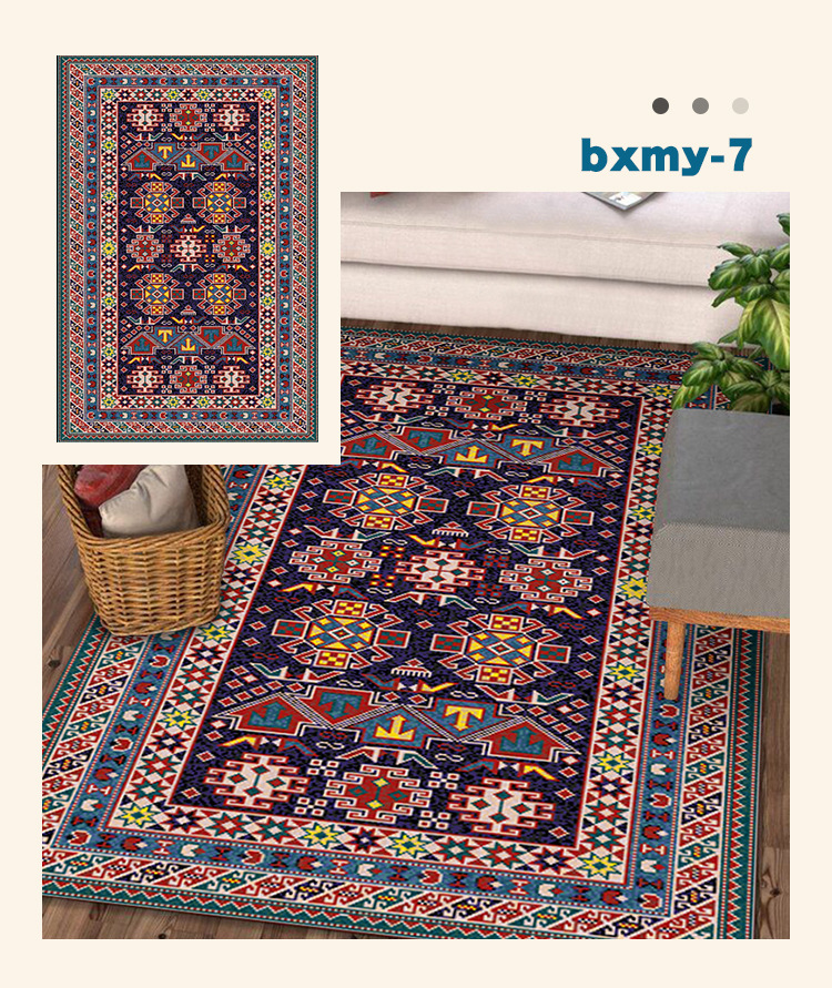 波西米亚地毯,民族风地毯,客厅地垫,茶几垫,卧室毯,地垫,地毯