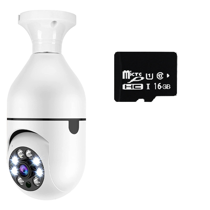 Cámara de bombilla A6 360 grados inteligente intercomunicador monitoreo de seguridad remoto inalámbrico wifi bombilla E27 Cámara