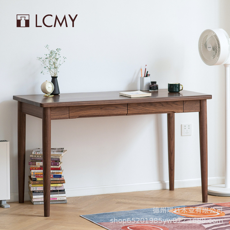 Brand New Low Price Ash Black Walnut White Oak Desk Modern Scandinavian Pure Writing Desk with Drawer Brand New Low Price Ash Black Walnut White Oak Desk Modern Scandinavian Pure Writing Desk with Drawer