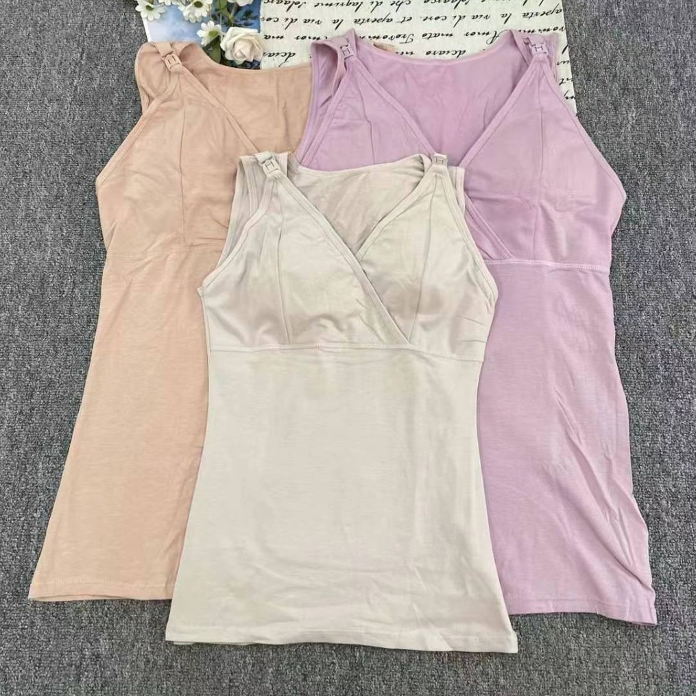 Inventario de cauda de nuevo algodón chaleco de lactancia de múltiples tamaños cómodos sin abrazaderas de leche con chaleco bajo precio al por mayor