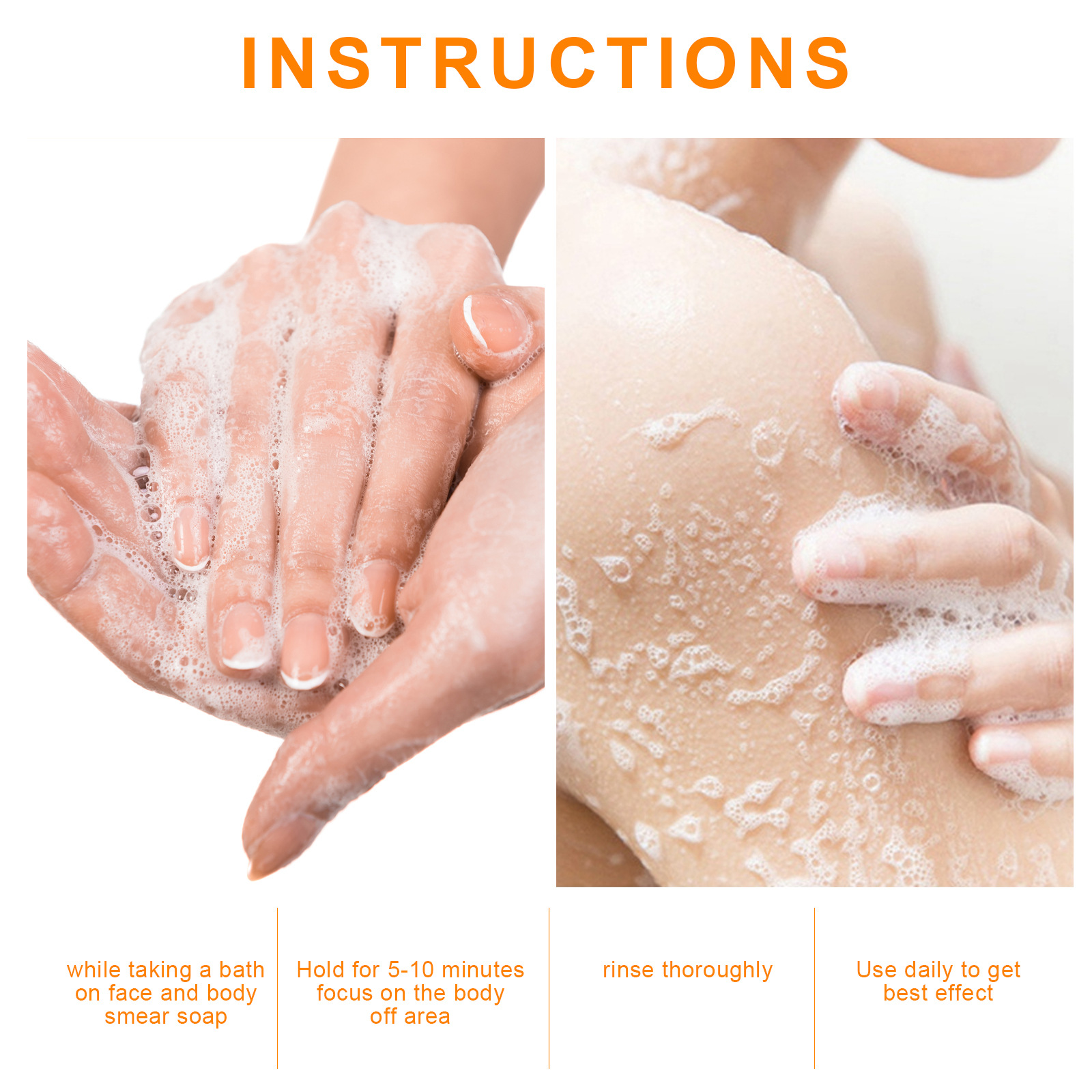 Sapun za kupanje s đumbirom, sapun za kupanje tijela i kože čisti i osvježava kožu_voghion.com