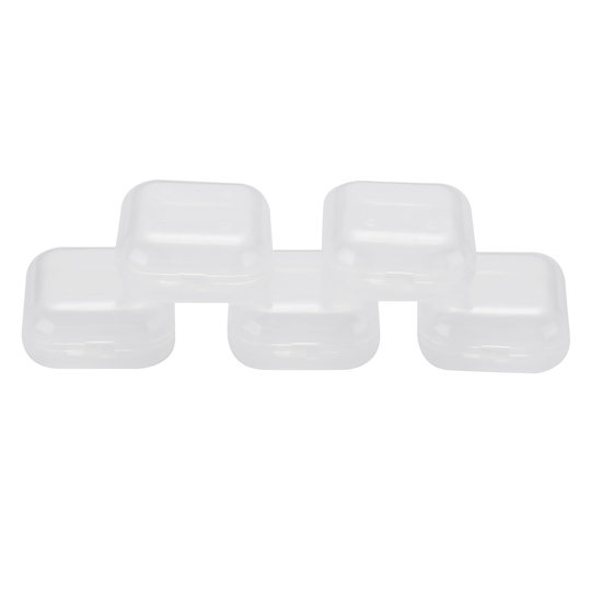 Earplug Box Storage Box Fish Hook Box Jewelry Mini Small Box Thumbtack Box Screw Transparent Plastic Small Square Box