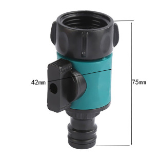 Plastic Ball Valve Switch One-Way Nipple Internal Thread Straight Water Pipe Quick Connector