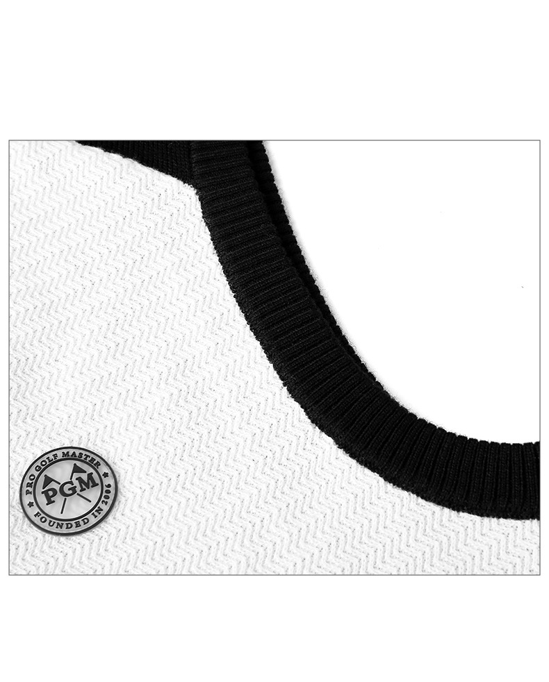 Áo vest len nam cổ đứng PGM – ấm áp mùa thu đông — YF501-màu xám, YF501-Đen, YF501-màu trắng chi tiết 8