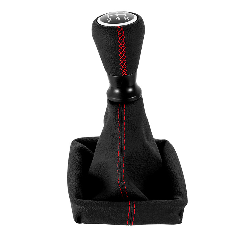 Suitable for Peugeot 206 Leather-Wrapped Handball Shift Dust Cover Gear Lever Handball Square Bottom Dust Cover Integrated