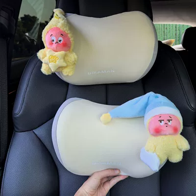 2026 New Model Car Headrest Memory Foam Car Seat Neck Pillow Cute Car Neck Support Pillow