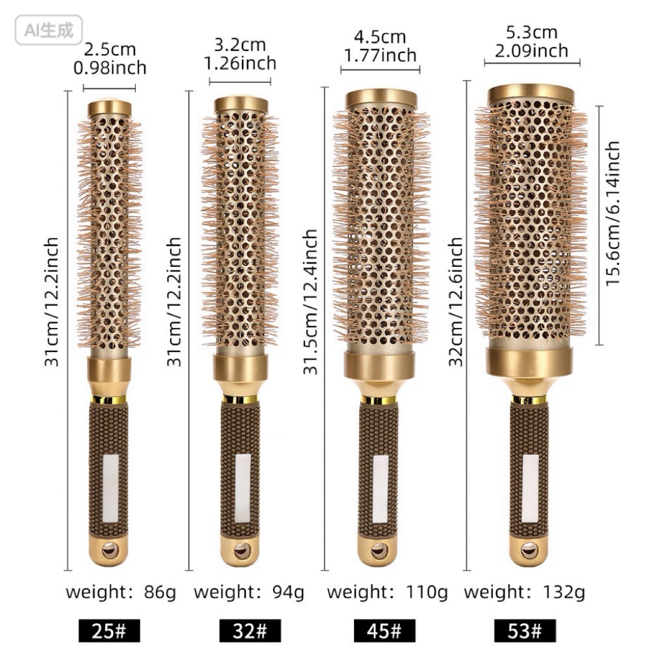 Amazon alargado peinado de cabello estilo flojo peinado de cabello rizado resistente a altas temperaturas tubo de aluminio conductor de calor rápido peinado de cabello cuidado del cabello