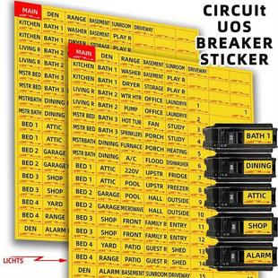Amazon Color Electrical Box Panel Label Circuit Breaker Catalog Classification Identification Mark Anti-Armed Sticker