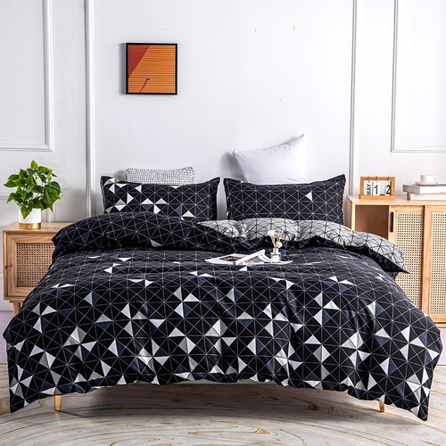 Cross-border new starry sky bedspread pillowcase Amazon printed bedding set with three pieces home textile wholesale