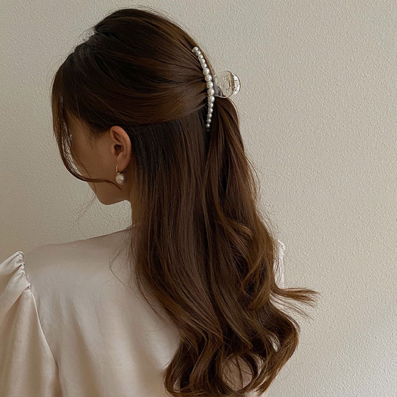 Simple Style Geometric Artificial Pearl Handmade Hair Claws 1 Piece display picture 14