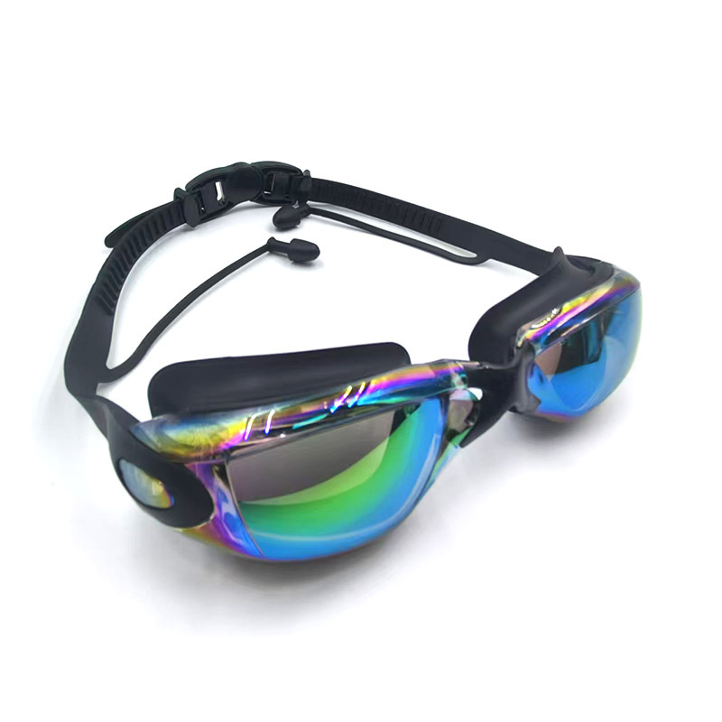 Gafas de Natación Galvánicas para Adultos de PC con Protección UV y Antivaho para Natación al Aire Libre