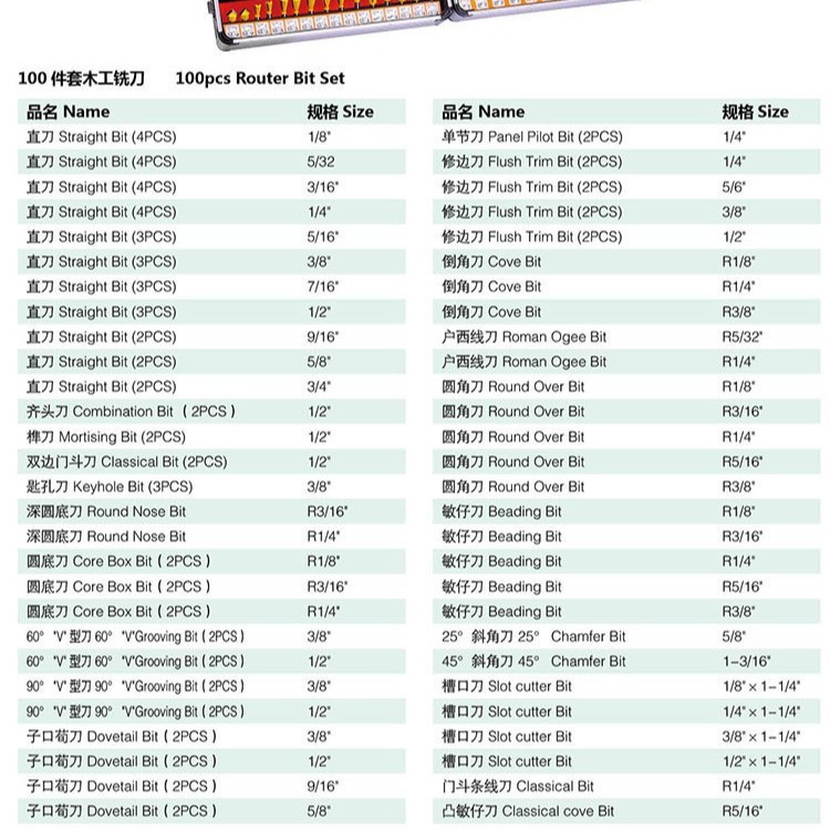 1/4 vástago 100 piezas traje carpintería fresadora máquina de grabado máquina de corte de fresado de baquelita cortador de cabeza cortador de corte cuchillo de flores