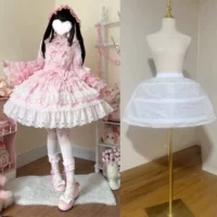 45 см эластической талии юбка насильственная поддержка lolita юбка принцессы Лолита рыбья кость