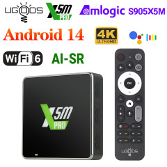 UGOOS X5M PRO TVボックス Android14 Amlogic S905X5M WiFi6 BT5.4