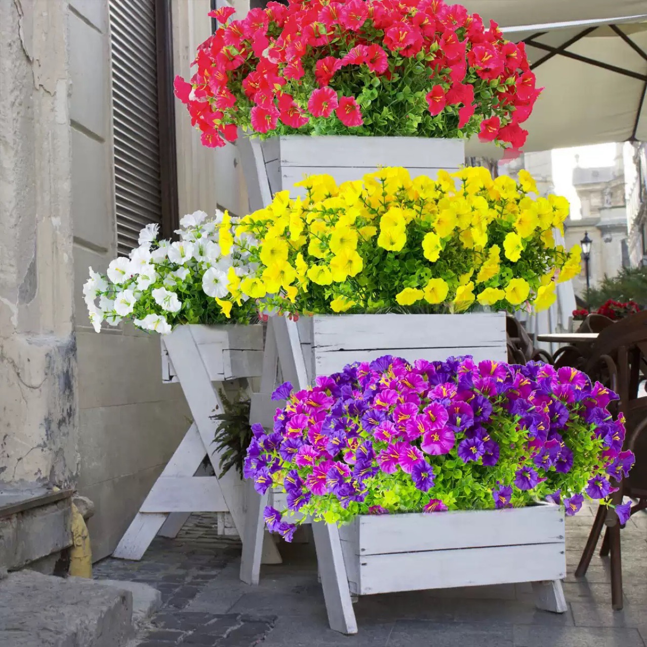 Cross-Border Artificial Flowers, Eucalyptus, Morning Glory, Petunia, Home and Wedding Decoration Ornaments, Artificial Fake Flowers Wholesale Plants