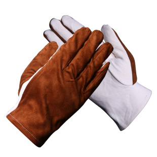Gourd Carving Gloves, Deerskin, Suede, Universal for Handling Beads, Walnut, Wear-Resistant Olive Pits, Polishing Cotton for Men and Women