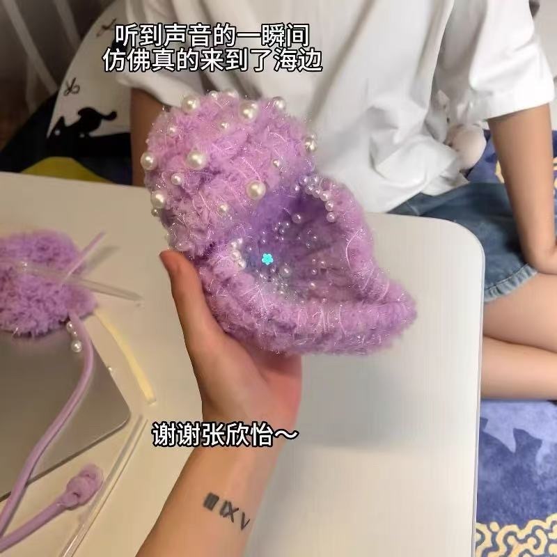 传音海螺diy材料包手工制作可录音的毛绒公仔送情侣闺蜜表白礼物|undefined