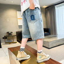 儿童装男童夏装短裤2025新款裤子夏季男孩帅气中大童中裤牛仔裤潮