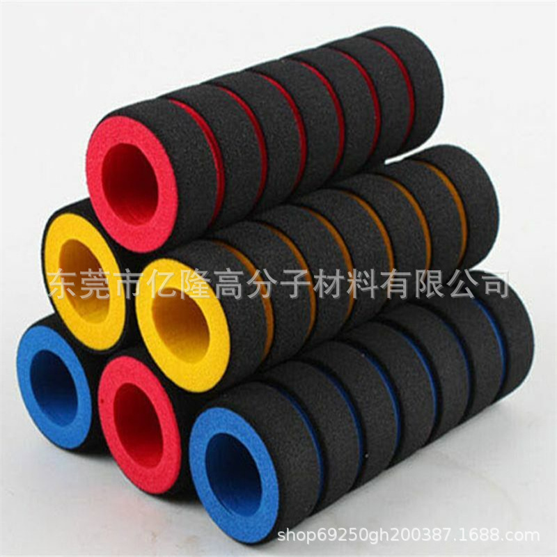 EVA健身器材发泡海绵管NBR泡棉手柄套 单色边缘沟槽的手柄防护套