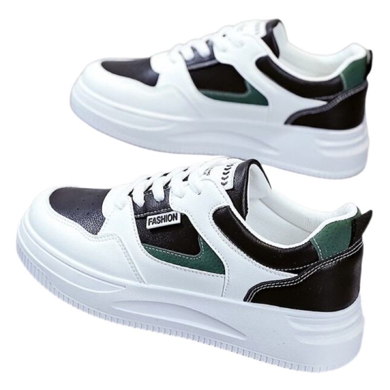 Zapatos de mujer invierno 2023 nuevos zapatos blancos de otoño zapatos de mujer versátiles casuales zapatillas de cuero zapatos de aumento de superficie zapatos de papá