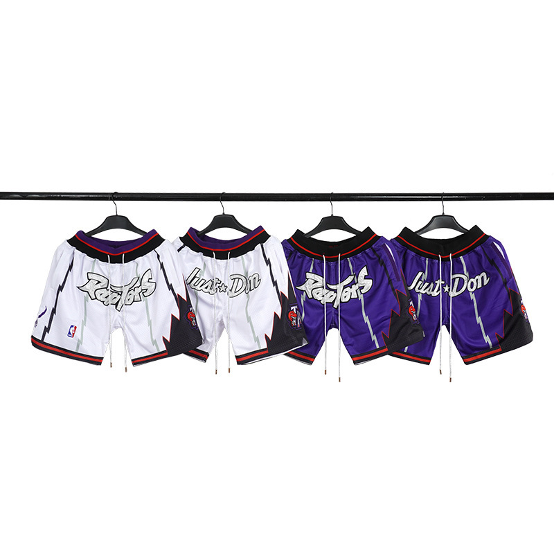 JUST DON Raptors High Street Sports Basketball Shorts European and American Fashion Brand Loose Large Size Quick Dry Pants Men