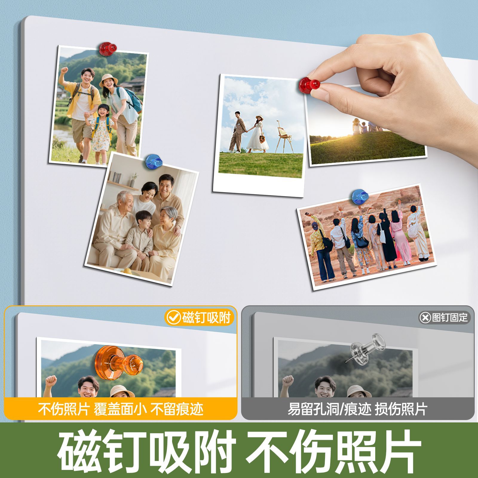 Tablero magnético para fotos, pegatinas de pared para pizarra, tablero de fondo magnético para el hogar, pegatinas magnéticas para pintar, panel de pizarra decorativo image 2