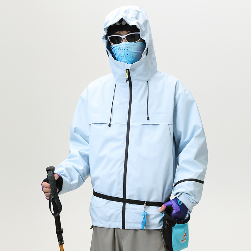 杰克传洋户外多巴胺冲锋衣可拆卸男女夹克外套秋冬徒步进藏登山服|undefined